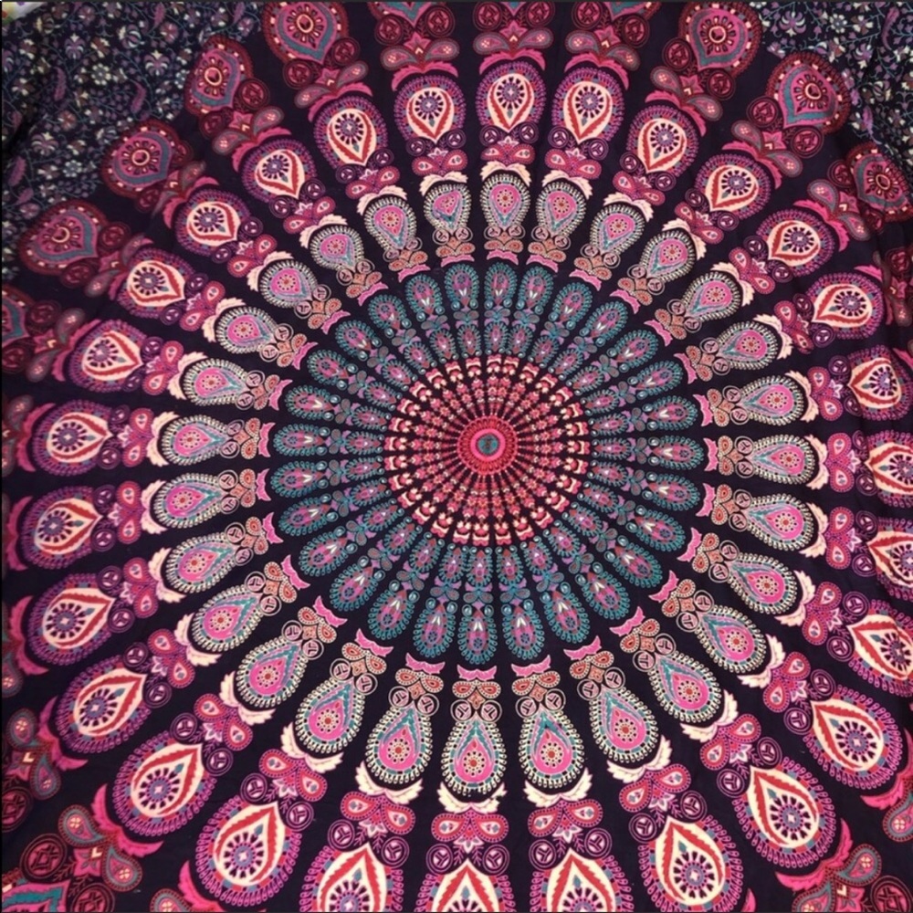 Mandala wall tapestry/bed throw/ blanket